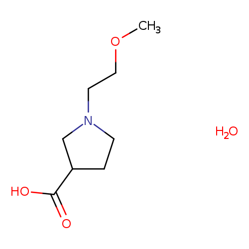1-(2-methoxyethyl)-3-pyrrolidinecarboxylic acid hydrate