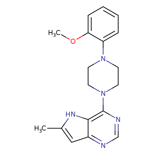1-(2-methoxyphenyl)-4-{6-methyl-5H-pyrrolo[3,2-d]pyrimidin-4-yl}piperazine