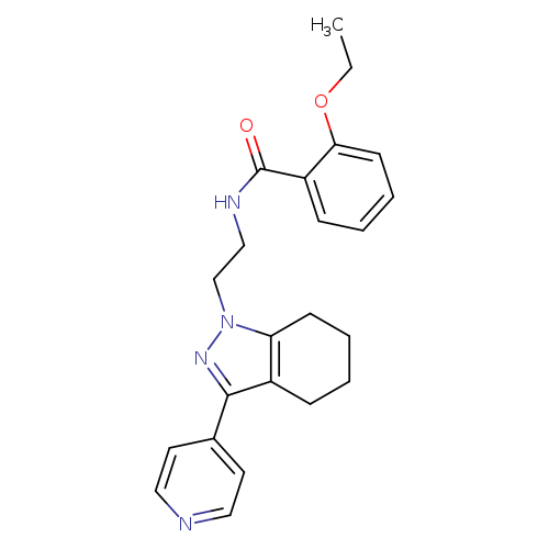 2-ethoxy-N-{2-[3-(pyridin-4-yl)-4,5,6,7-tetrahydro-1H-indazol-1-yl]ethyl}benzamide