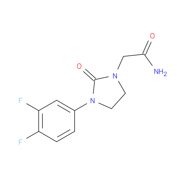 2-[3-(3,4-difluorophenyl)-2-oxoimidazolidin-1-yl]acetamide
