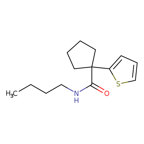 N-butyl-1-(thiophen-2-yl)cyclopentane-1-carboxamide