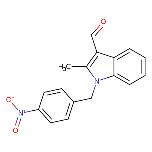 1H-Indole-3-carboxaldehyde,2-methyl-1-[(4-nitrophenyl)methyl]-(9CI)
