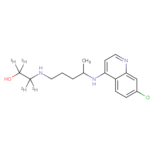 2-[[4-[(7-chloro-4-quinolinyl)amino]pentyl]amino]-ethan-1,1,2,2-d<sub>4</sub>-ol