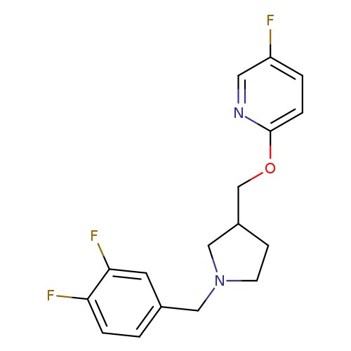 2-({1-[(3,4-difluorophenyl)methyl]pyrrolidin-3-yl}methoxy)-5-fluoropyridine