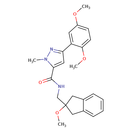 3-(2,5-dimethoxyphenyl)-N-[(2-methoxy-2,3-dihydro-1H-inden-2-yl)methyl]-1-methyl-1H-pyrazole-5-carboxamide