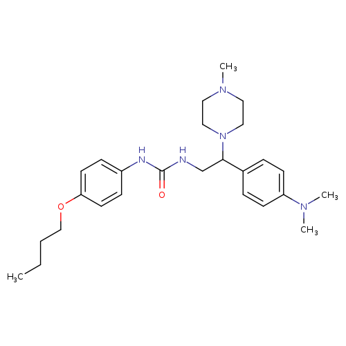 1-(4-butoxyphenyl)-3-{2-[4-(dimethylamino)phenyl]-2-(4-methylpiperazin-1-yl)ethyl}urea