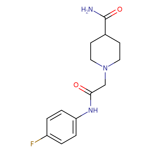 1-{[(4-fluorophenyl)carbamoyl]methyl}piperidine-4-carboxamide