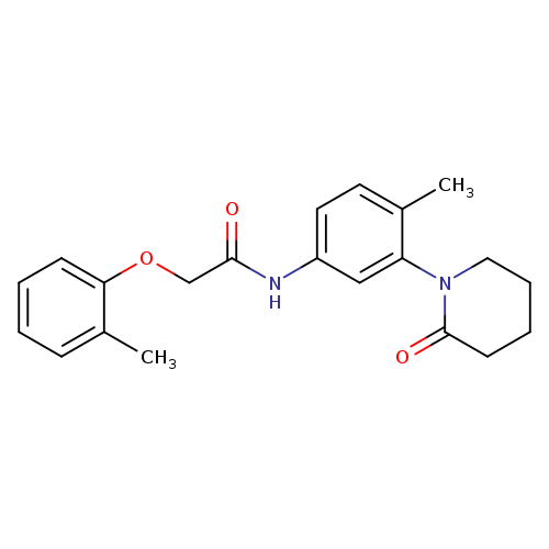 N-[4-methyl-3-(2-oxopiperidin-1-yl)phenyl]-2-(2-methylphenoxy)acetamide