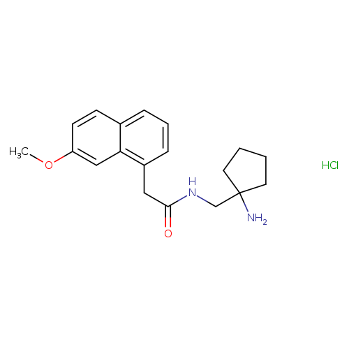 N-[(1-aminocyclopentyl)methyl]-2-(7-methoxynaphthalen-1-yl)acetamidehydrochloride