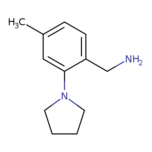 [4-methyl-2-(pyrrolidin-1-yl)phenyl]methanamine