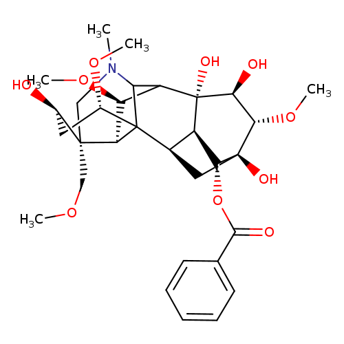 (3R,4R,6S,7R,7aR,8R,9R,10S,11S,11aR,13R,14S)-4,9,11,11a-Tetrahydroxy-6,10,13-trimethoxy-3-(methoxymethyl)-1-methyltetradecahydro-2H-3,6a,12-(epiethane[1,1,2]triyl)-7,9-methanonaphtho[2,3-b]azocin-8-yl benzoate