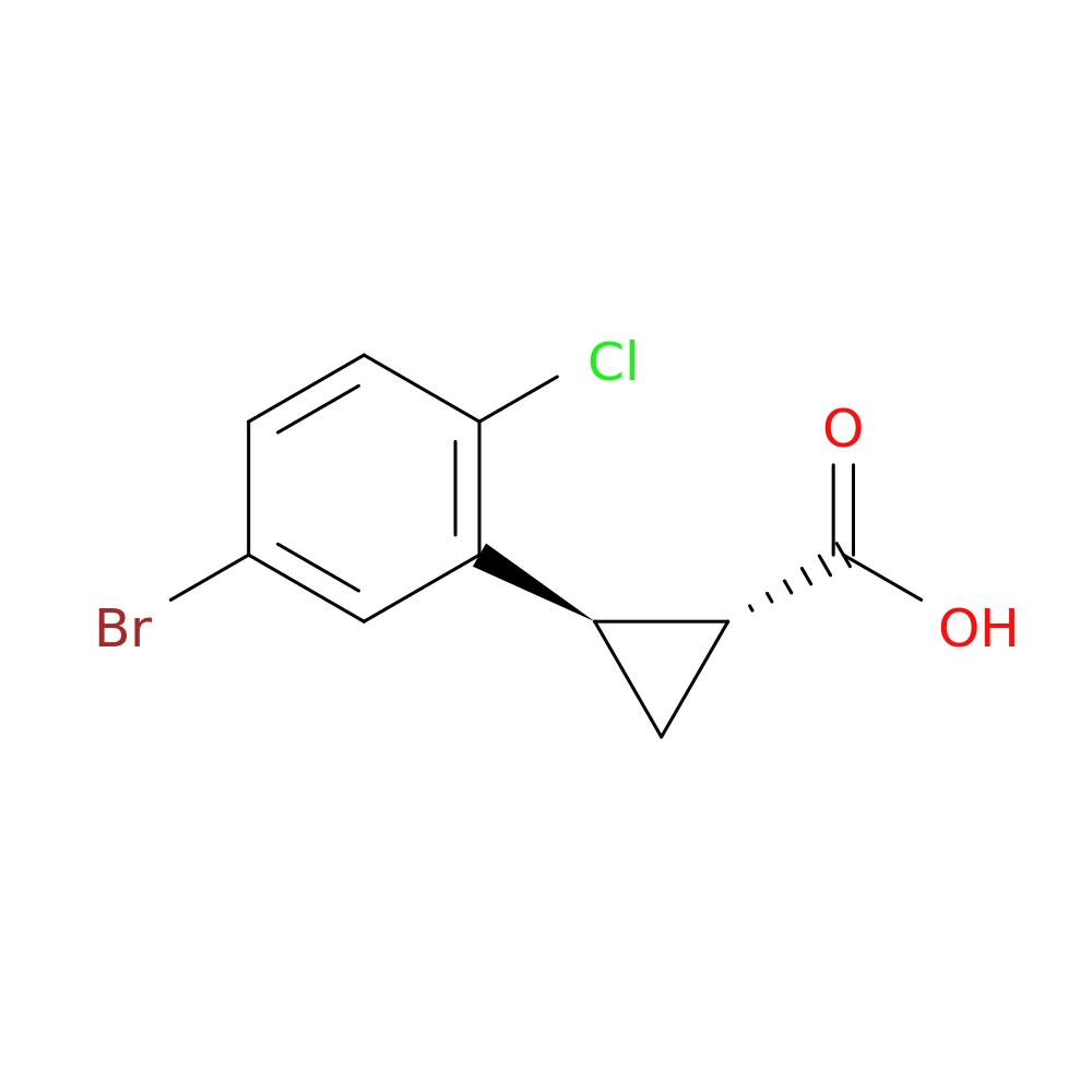 rac-(1R,2R)-2-(5-bromo-2-chlorophenyl)cyclopropane-1-carboxylic acid