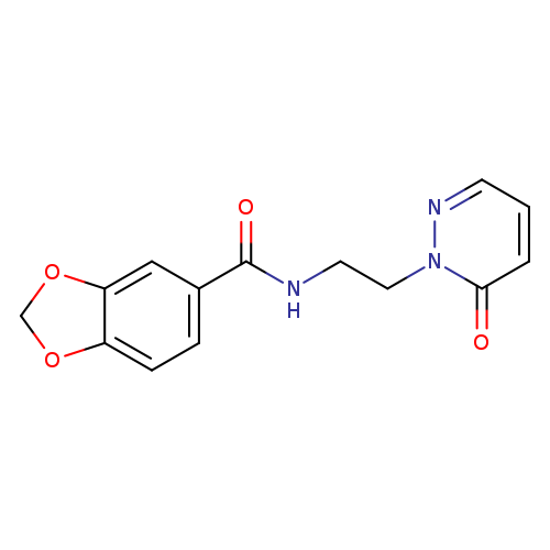 N-[2-(6-oxo-1,6-dihydropyridazin-1-yl)ethyl]-2H-1,3-benzodioxole-5-carboxamide
