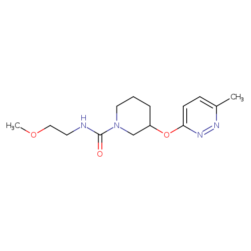 N-(2-methoxyethyl)-3-[(6-methylpyridazin-3-yl)oxy]piperidine-1-carboxamide