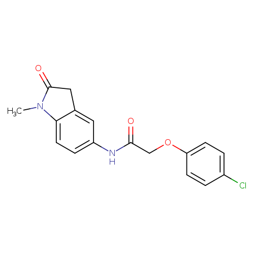 2-(4-chlorophenoxy)-N-(1-methyl-2-oxo-2,3-dihydro-1H-indol-5-yl)acetamide