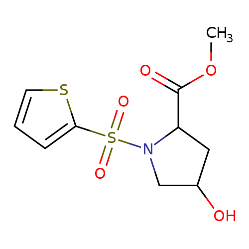 methyl 4-hydroxy-1-(thiophene-2-sulfonyl)pyrrolidine-2-carboxylate