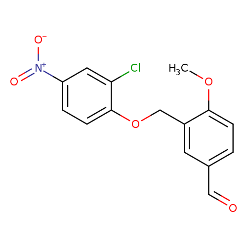 3-((2-Chloro-4-nitrophenoxy)methyl)-4-methoxybenzaldehyde