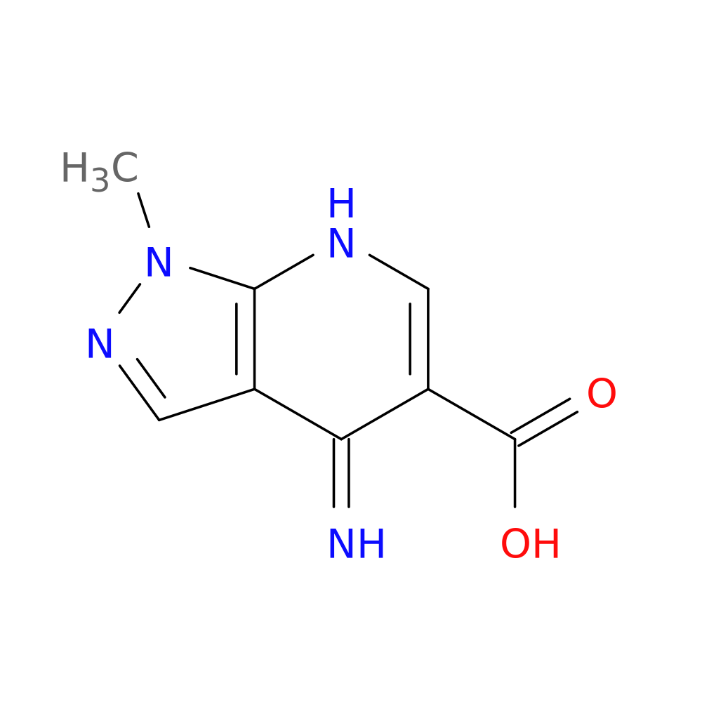 4-imino-1-methyl-1H,4H,7H-pyrazolo[3,4-b]pyridine-5-carboxylic acid