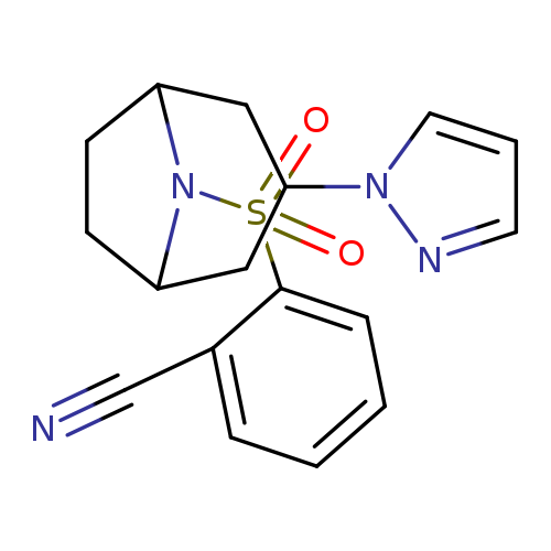 2-{[3-(1H-pyrazol-1-yl)-8-azabicyclo[3.2.1]octan-8-yl]sulfonyl}benzonitrile