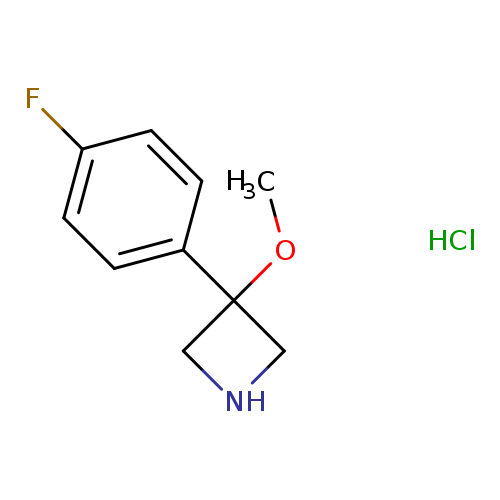3-(4-fluorophenyl)-3-methoxyazetidine hydrochloride
