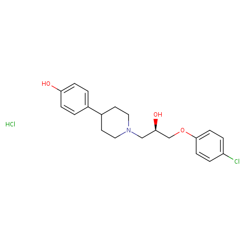 4-{1-[(2R)-3-(4-chlorophenoxy)-2-hydroxypropyl]piperidin-4-yl}phenol hydrochloride