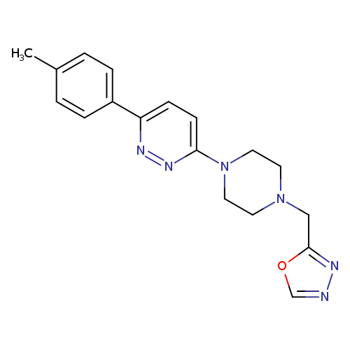 3-(4-methylphenyl)-6-{4-[(1,3,4-oxadiazol-2-yl)methyl]piperazin-1-yl}pyridazine