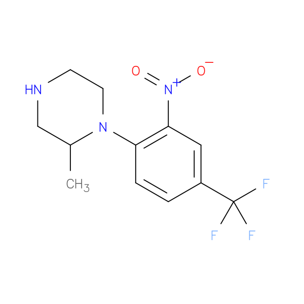 2-methyl-1-[2-nitro-4-(trifluoromethyl)phenyl]piperazine