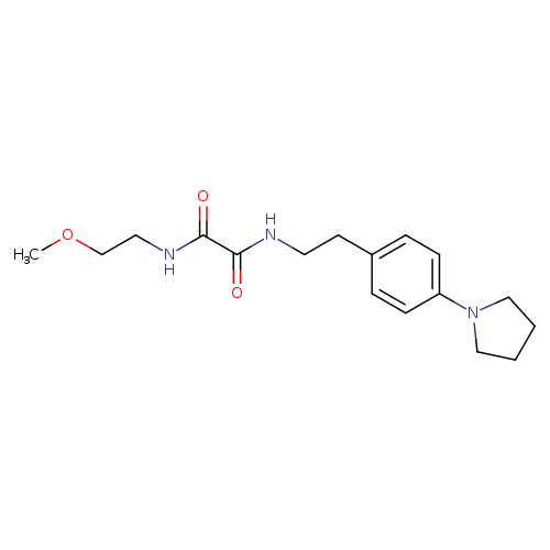 N-(2-methoxyethyl)-N'-{2-[4-(pyrrolidin-1-yl)phenyl]ethyl}ethanediamide
