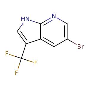 1H-Pyrrolo[2,3-b]pyridine, 5-bromo-3-(trifluoromethyl)-