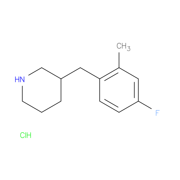 3-(4-Fluoro-2-methyl-benzyl)-piperidine hydrochloride