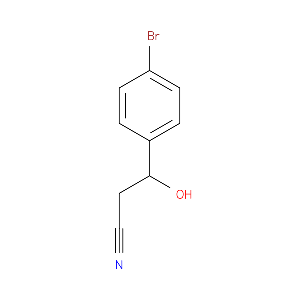 3-(4-bromophenyl)-3-hydroxypropanenitrile