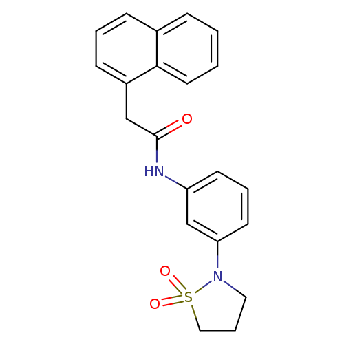 N-[3-(1,1-dioxo-1lambda6,2-thiazolidin-2-yl)phenyl]-2-(naphthalen-1-yl)acetamide