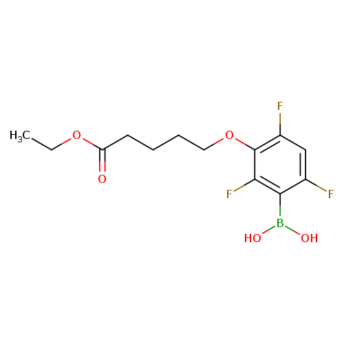 3-(4-Ethoxycarbonylbutyloxy)-2,4,6-trifluorophenylboronic acid