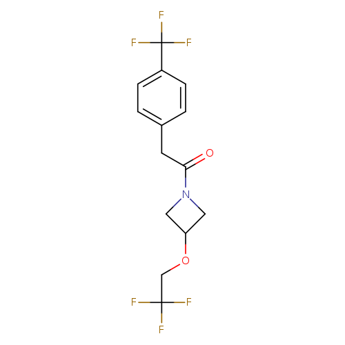 1-[3-(2,2,2-trifluoroethoxy)azetidin-1-yl]-2-[4-(trifluoromethyl)phenyl]ethan-1-one