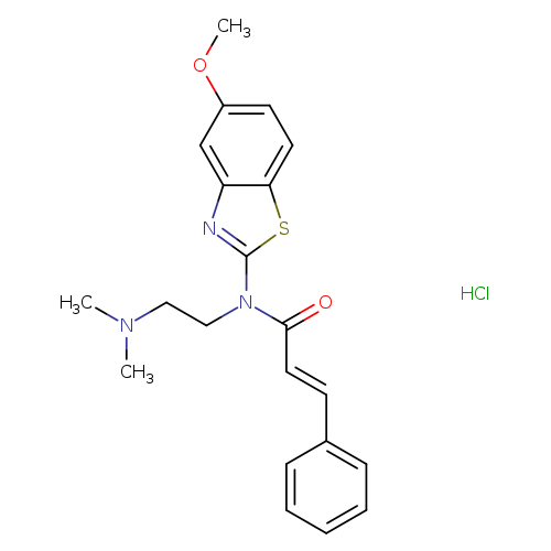 (2E)-N-[2-(dimethylamino)ethyl]-N-(5-methoxy-1,3-benzothiazol-2-yl)-3-phenylprop-2-enamide hydrochloride