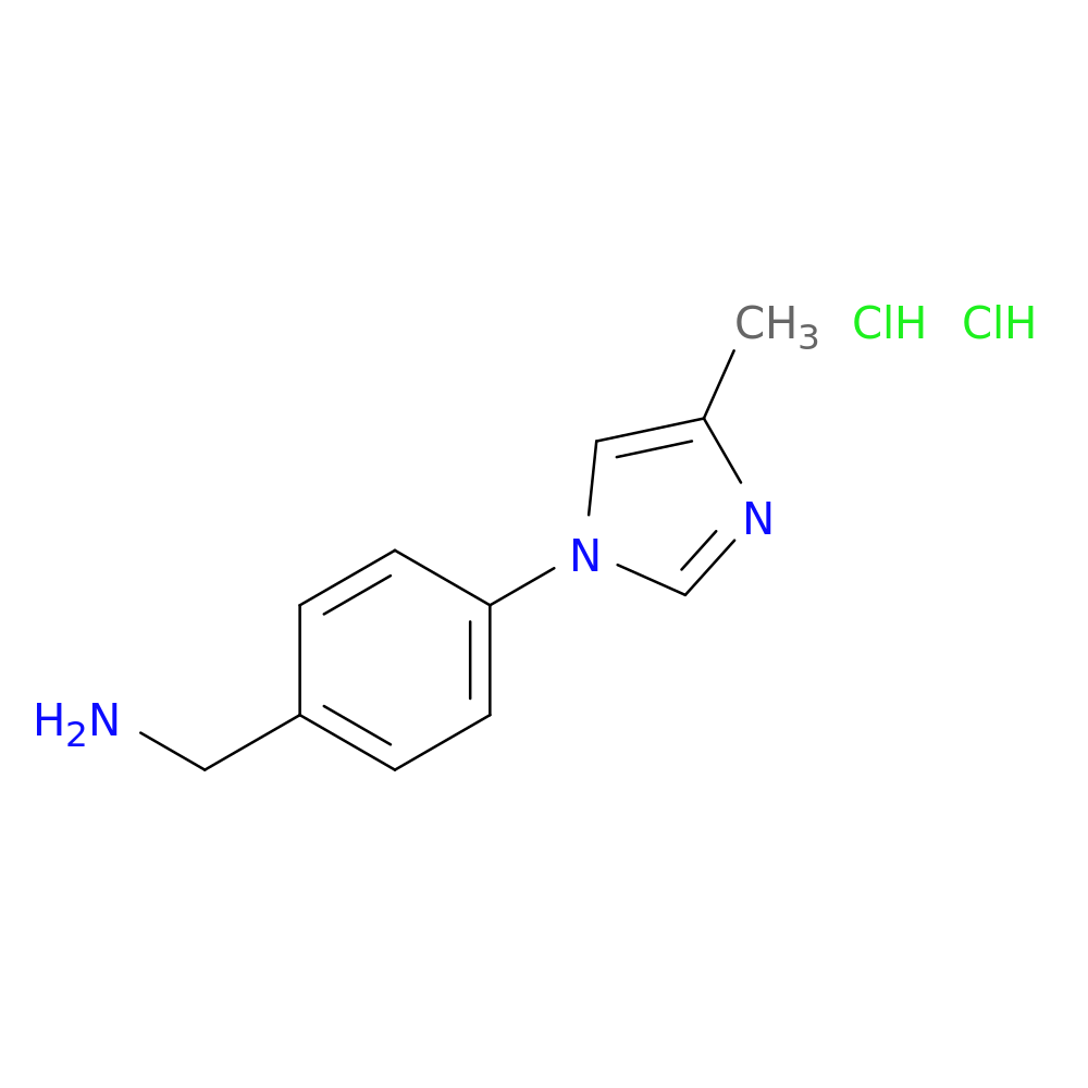 1-[4-(4-methyl-1H-imidazol-1-yl)phenyl]methanamine dihydrochloride