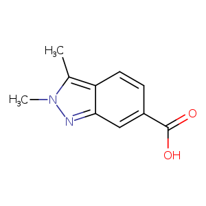 2H-Indazole-6-carboxylic acid, 2,3-dimethyl-