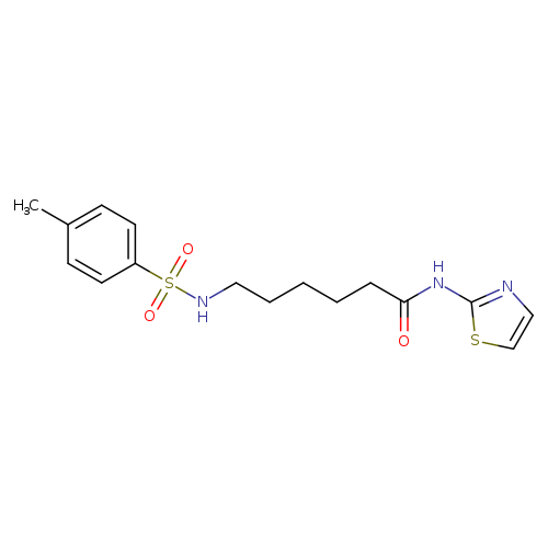 6-(4-methylbenzenesulfonamido)-N-(1,3-thiazol-2-yl)hexanamide