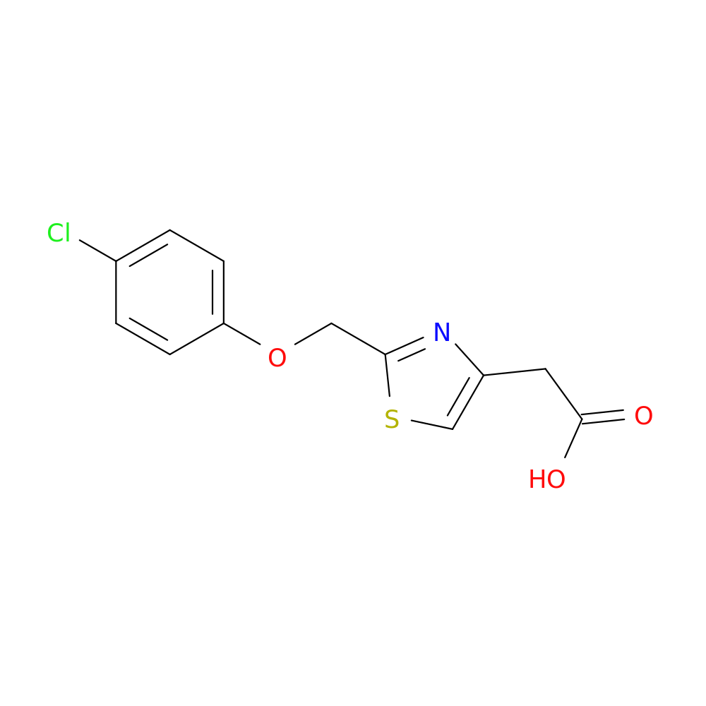 (2-[(4-Chlorophenoxy)methyl]-1,3-thiazol-4-yl)acetic acid