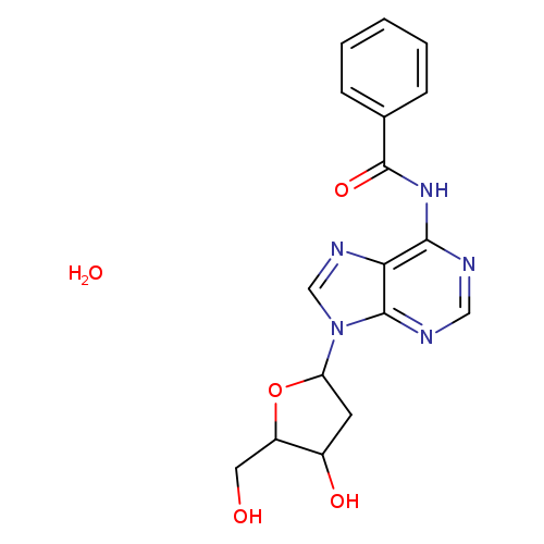 N-(9-((2R,4S,5R)-4-Hydroxy-5-(hydroxymethyl)tetrahydrofuran-2-yl)-9H-purin-6-yl)benzamide hydrate