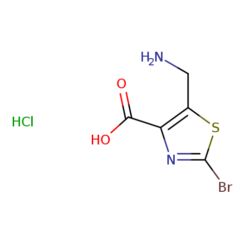5-(aminomethyl)-2-bromo-1,3-thiazole-4-carboxylicacidhydrochloride