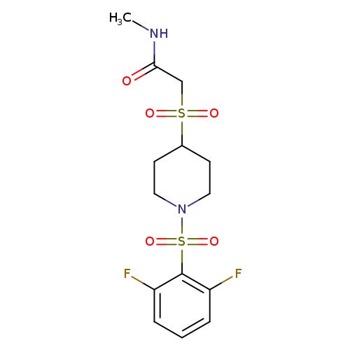 2-{[1-(2,6-difluorobenzenesulfonyl)piperidin-4-yl]sulfonyl}-N-methylacetamide