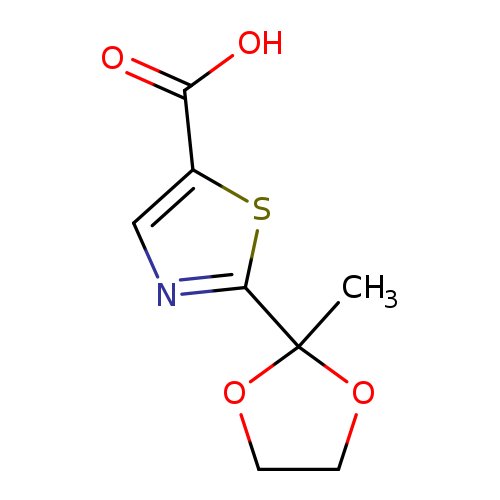2-(2-methyl-1,3-dioxolan-2-yl)-1,3-thiazole-5-carboxylic acid