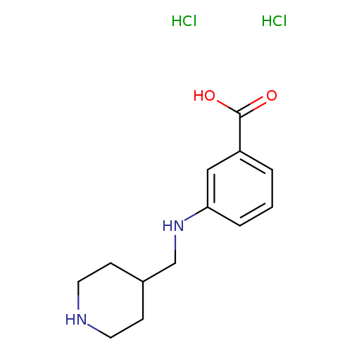 3-{[(piperidin-4-yl)methyl]amino}benzoic acid dihydrochloride