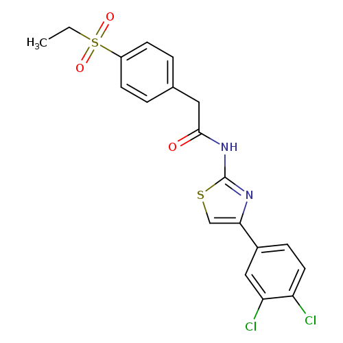 N-[4-(3,4-dichlorophenyl)-1,3-thiazol-2-yl]-2-[4-(ethanesulfonyl)phenyl]acetamide