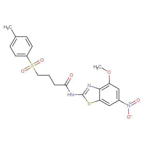 N-(4-methoxy-6-nitro-1,3-benzothiazol-2-yl)-4-(4-methylbenzenesulfonyl)butanamide