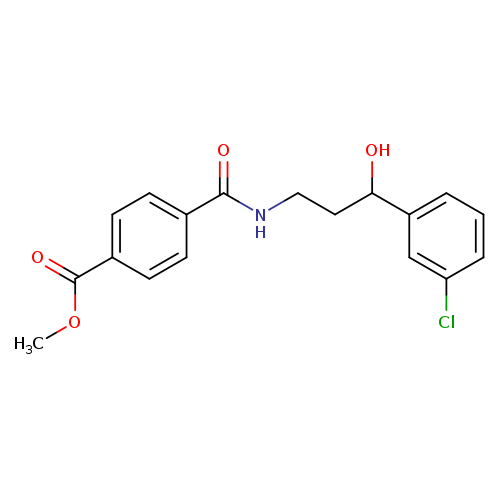 methyl 4-{[3-(3-chlorophenyl)-3-hydroxypropyl]carbamoyl}benzoate