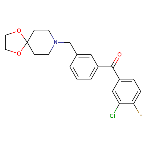 (3-(1,4-Dioxa-8-azaspiro[4.5]decan-8-ylmethyl)phenyl)(3-chloro-4-fluorophenyl)methanone