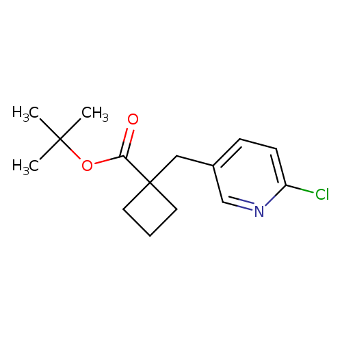 tert-butyl 1-[(6-chloropyridin-3-yl)methyl]cyclobutane-1-carboxylate