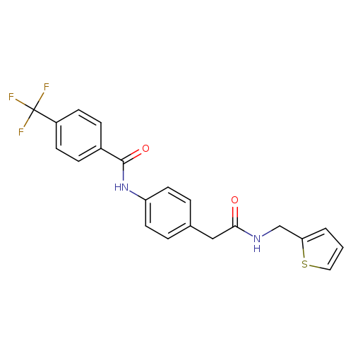 N-[4-({[(thiophen-2-yl)methyl]carbamoyl}methyl)phenyl]-4-(trifluoromethyl)benzamide